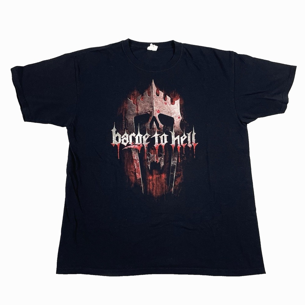 Barge To Hell 2012 Concert Tour Shirt Grave Possessed Napalm Death Anvil OG Tee